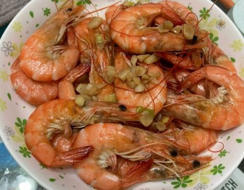 炒蝦料理